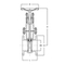 Gate valve Series: 205 Type: 308 Steel Flange PN16